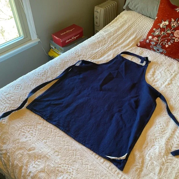 West Elm Blue FEED Apron - Picture 5 of 5